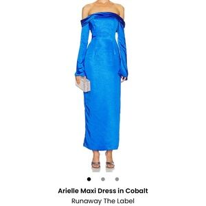 Runaway the Label Arielle Maxi Dress in Cobalt size medium